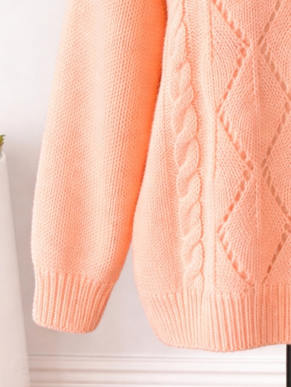 Haberdashery Wool Blend Cable Knit Sweater – Medium - Picture 3 of 5